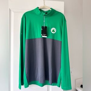 Boston Celtics Half Zip Up, Men’s Large